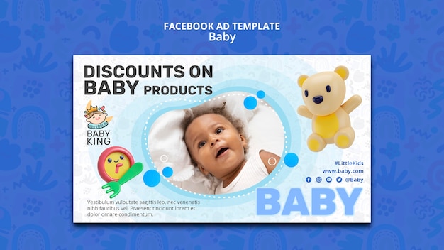 Baby information facebook template