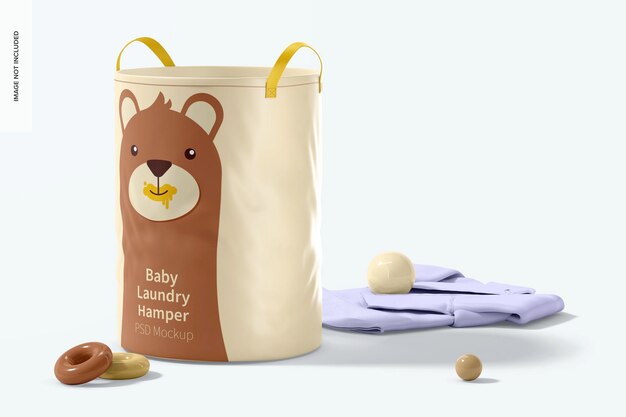 Free Psd Baby Mockup With Clothes Peg