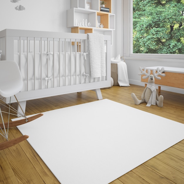 Free PSD baby's room with luminosity
