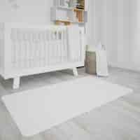 Free PSD baby's room with white crib