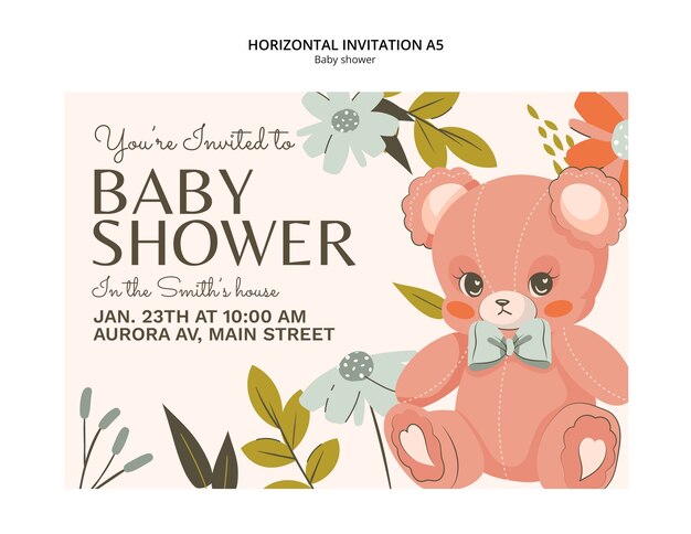 Baby shower template