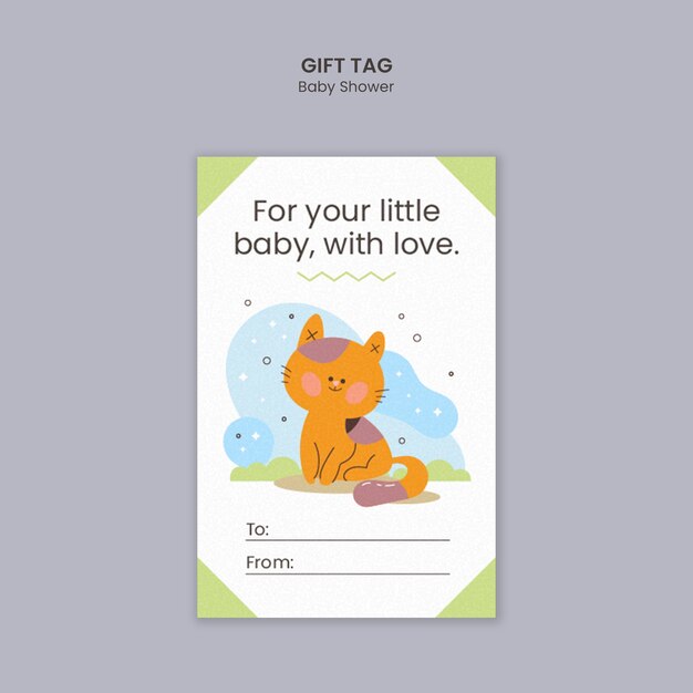 Baby shower template