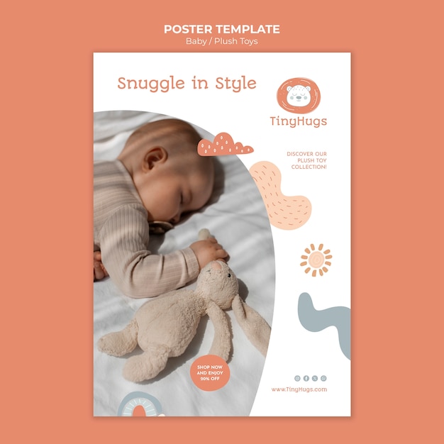 Free PSD baby template design