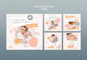 Free PSD baby template design