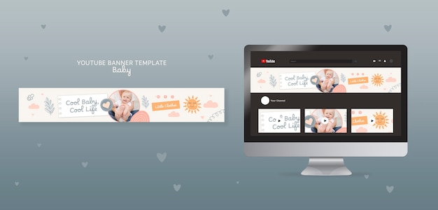 Free PSD baby template design