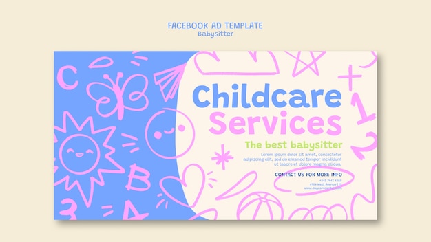 Free PSD babysitter template design
