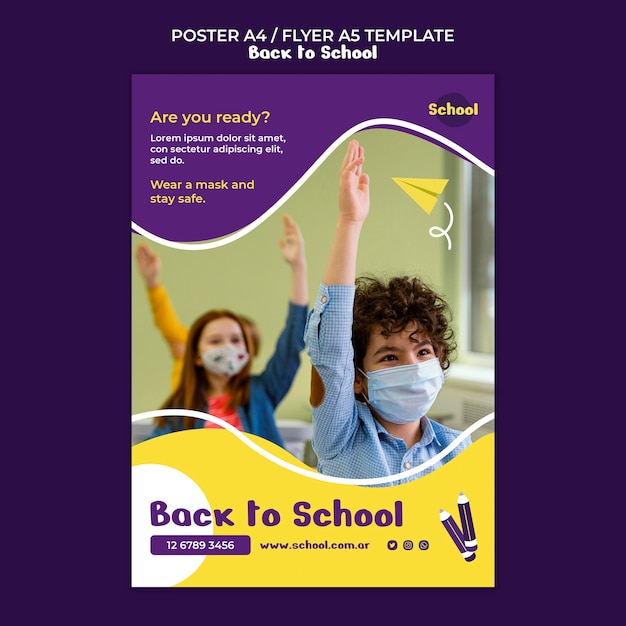 Back to school print template