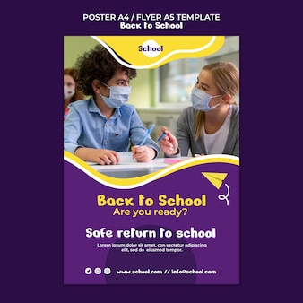 Back to school print template