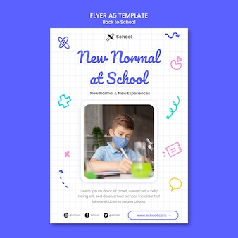 Back to school print template