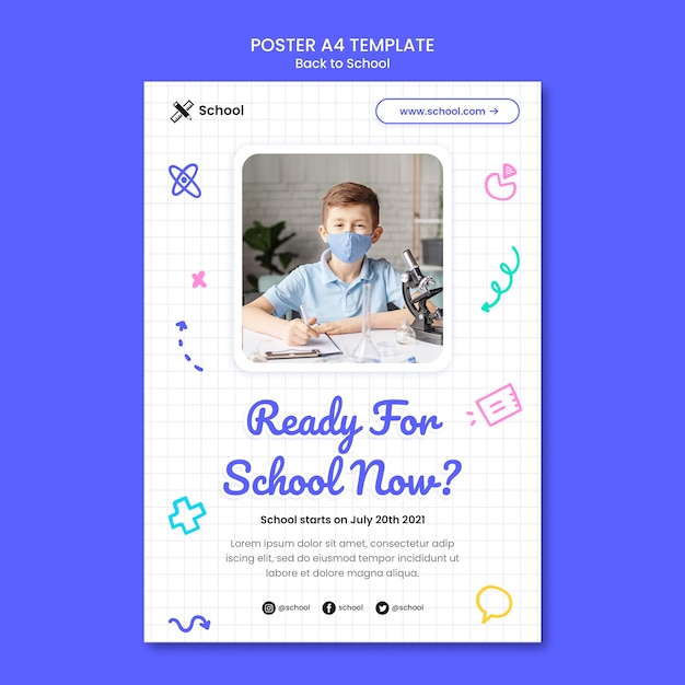 Back to school print template