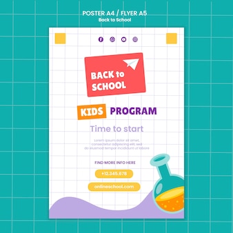 Back to school print template