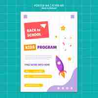 Free PSD back to school print template