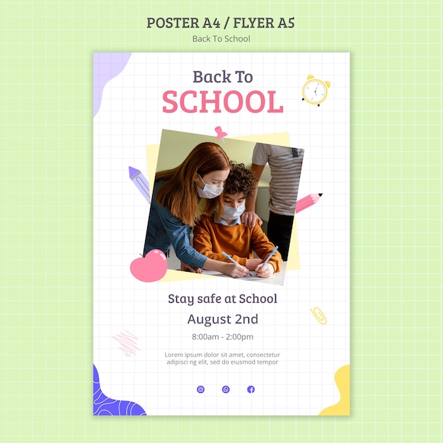 back to school print template