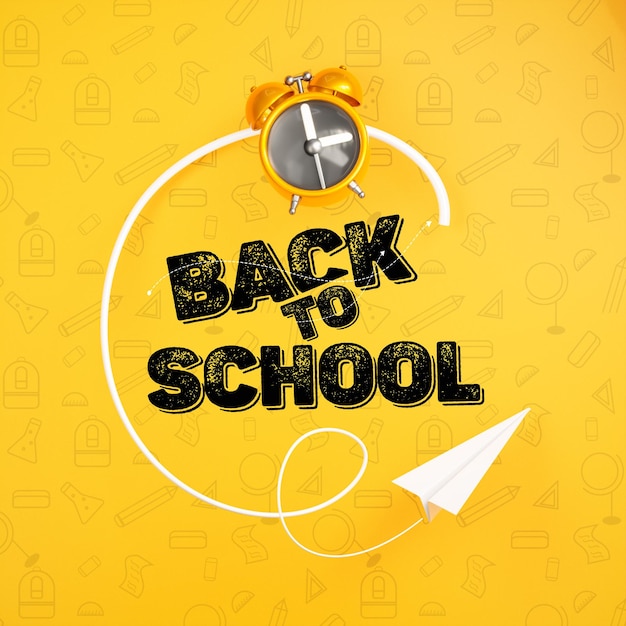 Free PSD back to school social media post design template