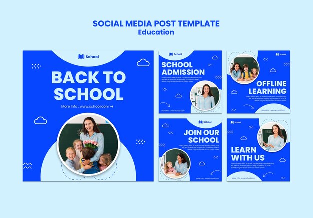 Back to school  social media post