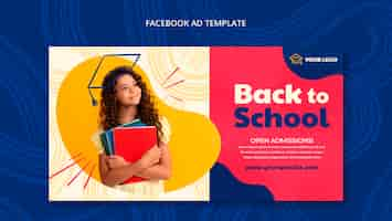 Free PSD back to school template design