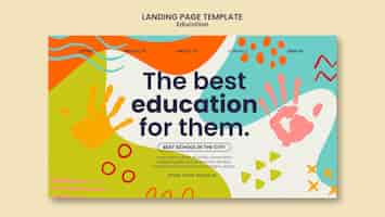 Free PSD back to school template design