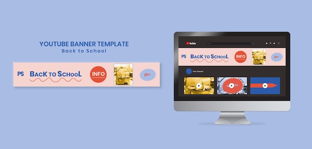 Back to school youtube banner