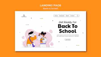 無料PSD 学校に戻るwebテンプレート