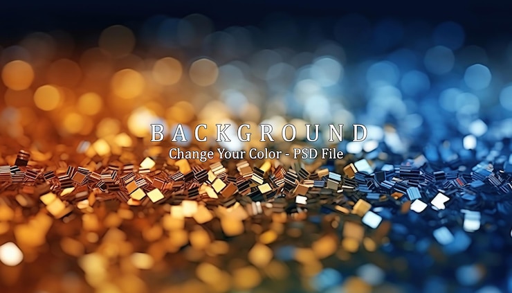 Free PSD background of abstract glitter lights generative ai
