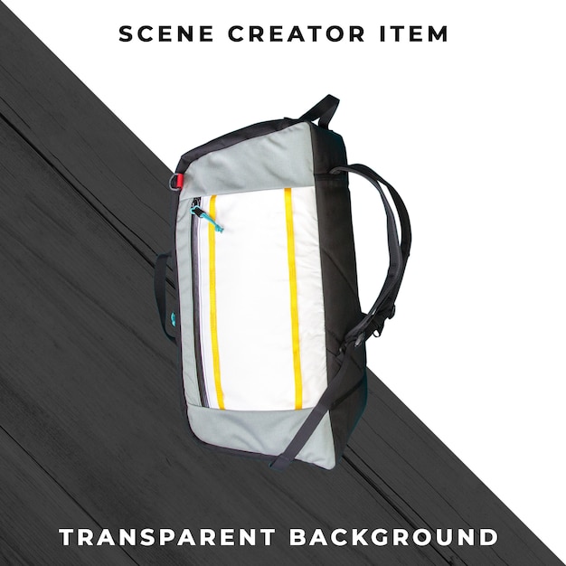 Free PSD backpack isolated with clipping path.