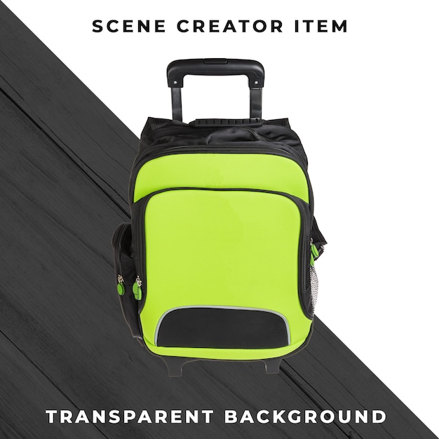 Backpack object transparent psd