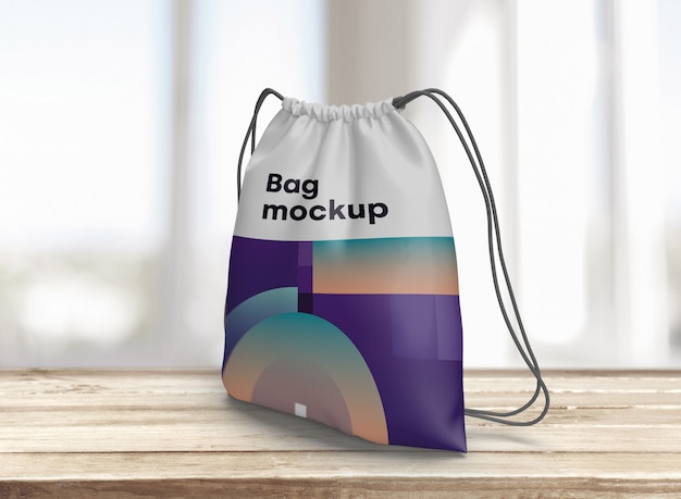 Bag mockup for merchandising