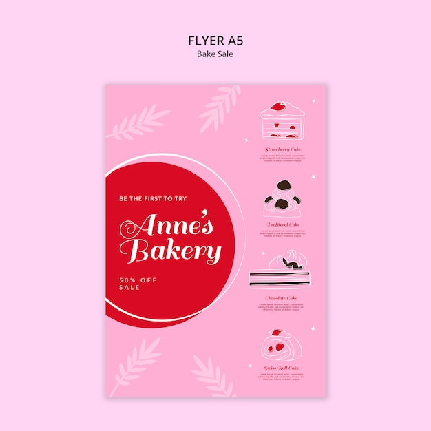 Bake sale poster  template