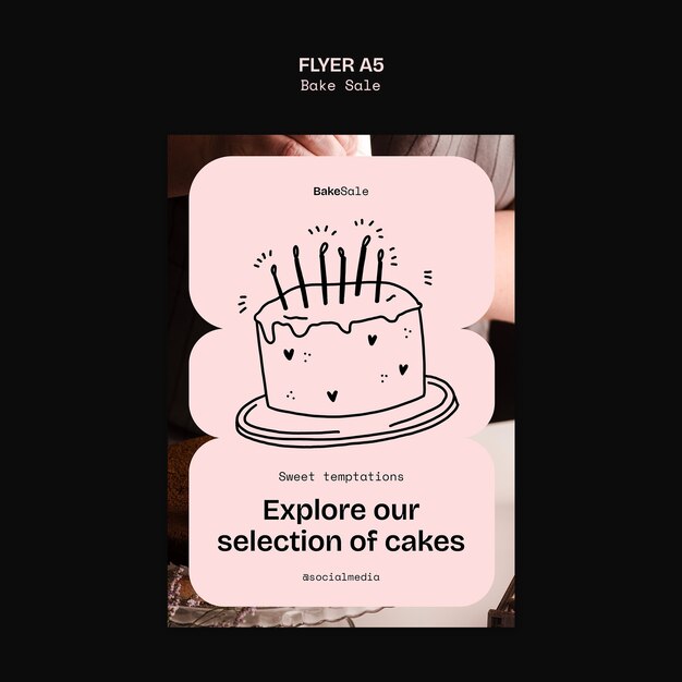 Bake sale poster  template