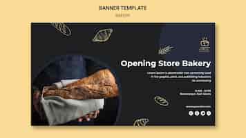 Free PSD bakery ad banner template
