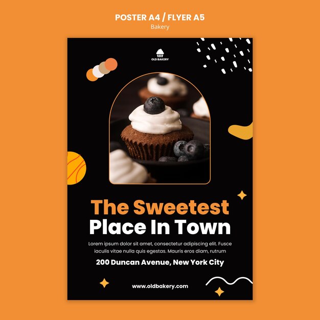 Bakery shop print template
