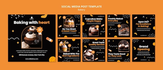 Bakery social media posts