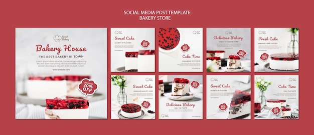 Bakery social media posts