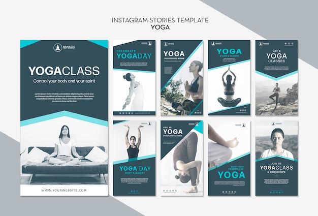 Balance your life yoga class instagram stories