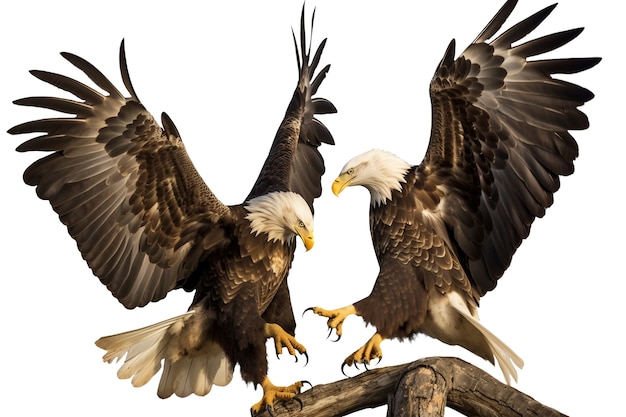 Free PSD bald american eagle isolated