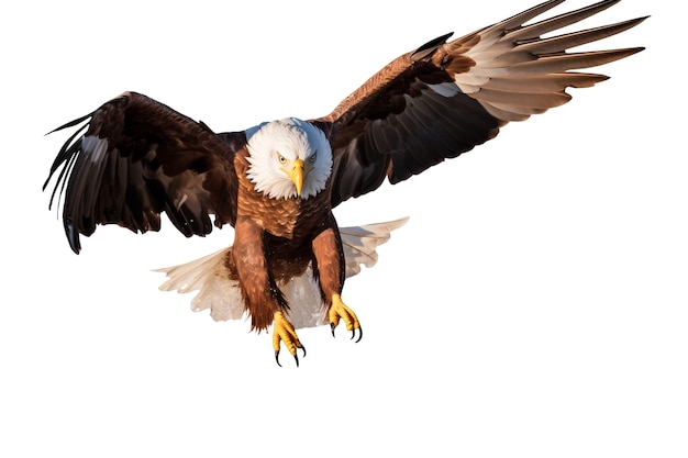 Бесплатный PSD Белоголовый американский орел изолирован