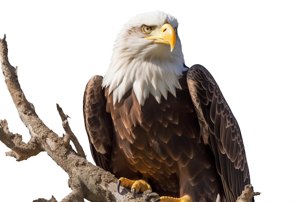 Free PSD bald american eagle isolated