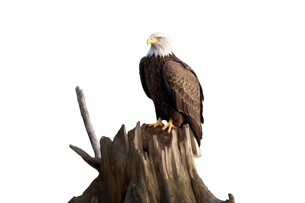 Free PSD bald american eagle isolated