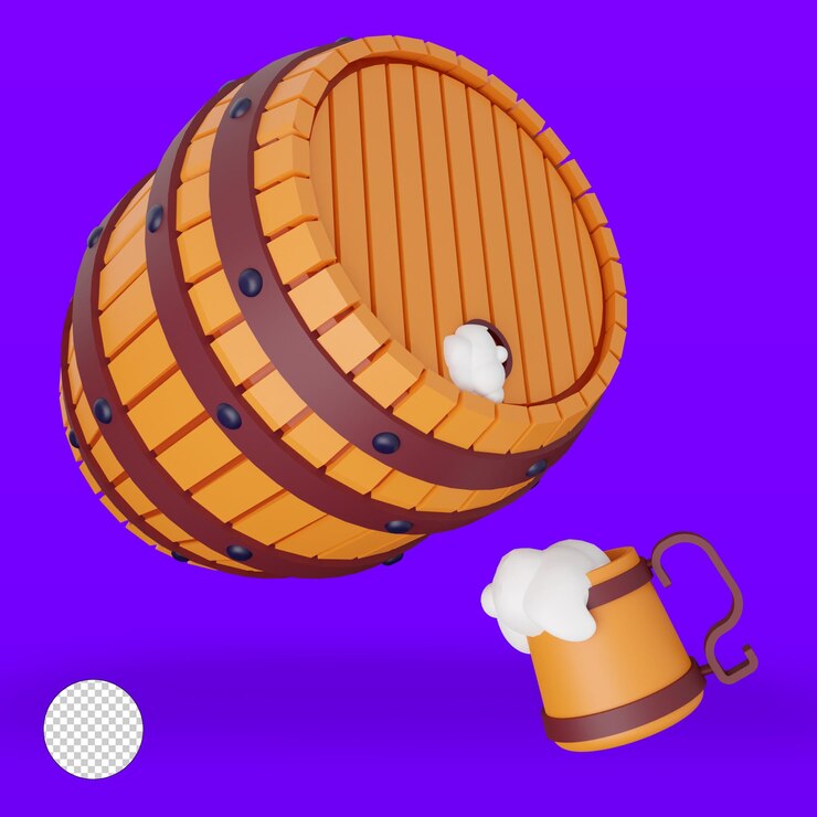 मुफ़्त PSD baller beer 3d illustration octoberfest