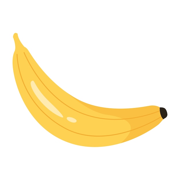 Free PSD banana illustration isolated