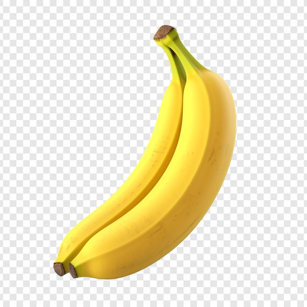 Банан изолирован на прозрачном фоне