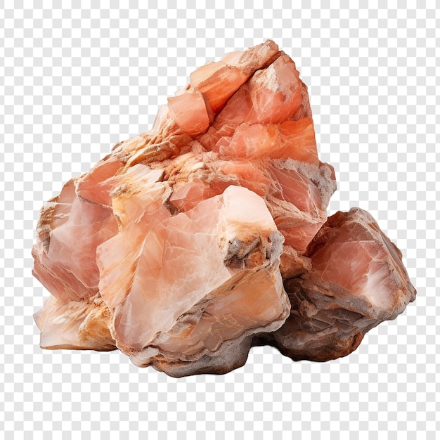 Free PSD banded flowstone calcite formed by mineral rich isolated on transparent background