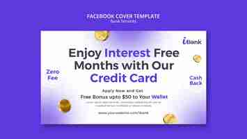 Free PSD bank services facebook cover template