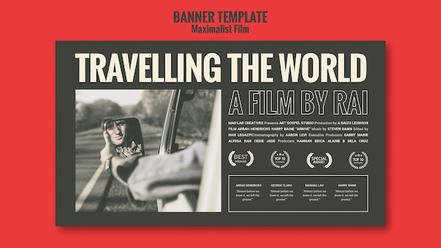 banner acting agency ad template