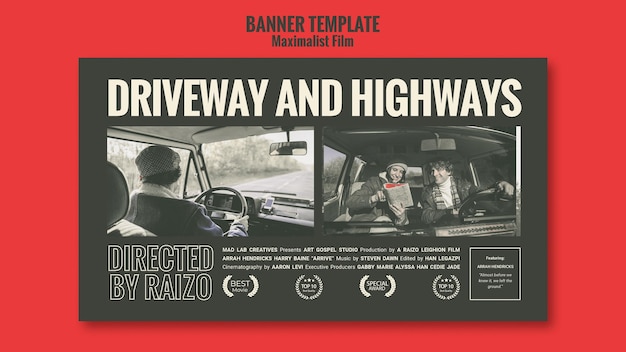 banner acting agency template
