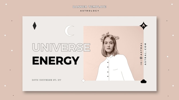 Free PSD banner for astrology