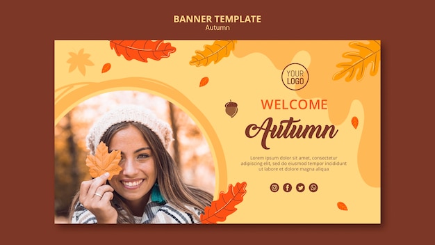 Banner autumn ad template