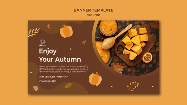 banner autumn fest template