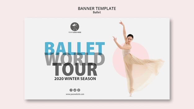 Free PSD banner for ballet performance