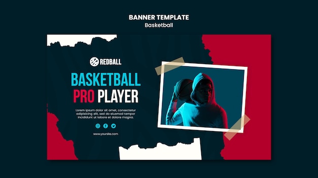 Banner basketball training template